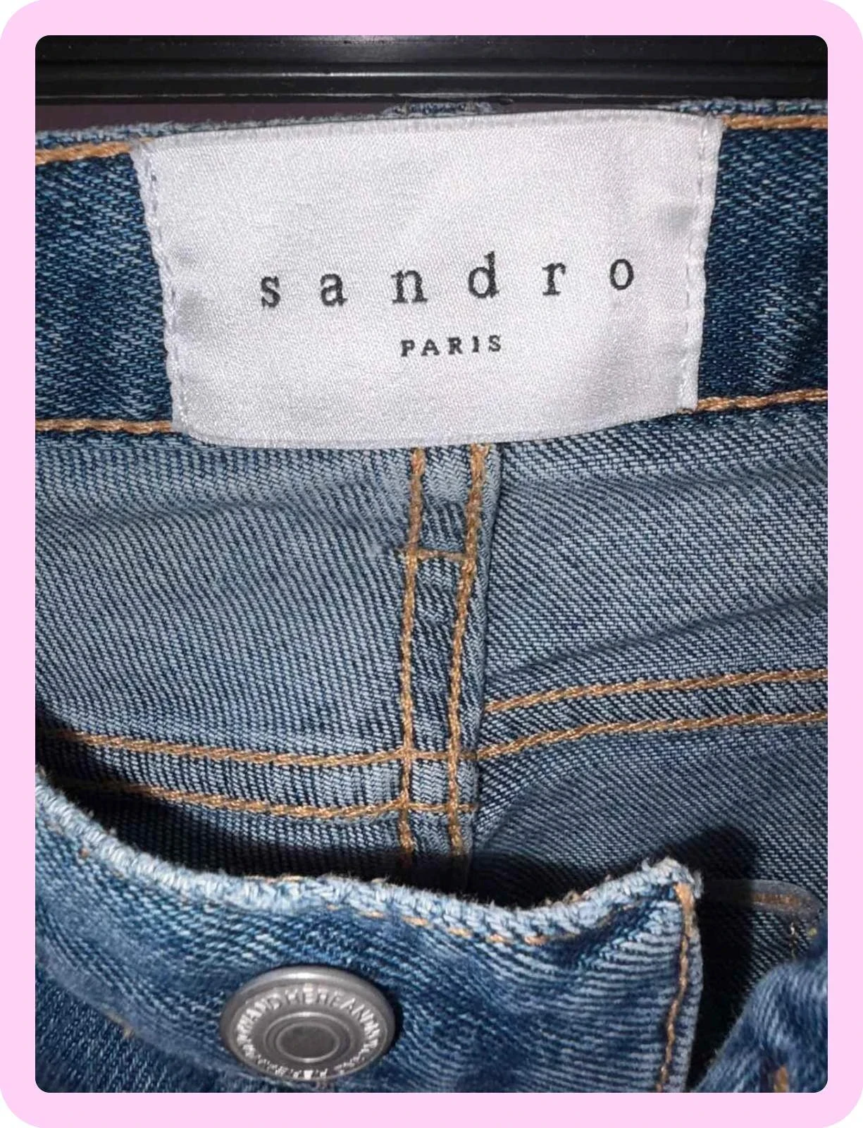 Jeans masculino Sandro tamanho 32 usado uma vez – photo 3